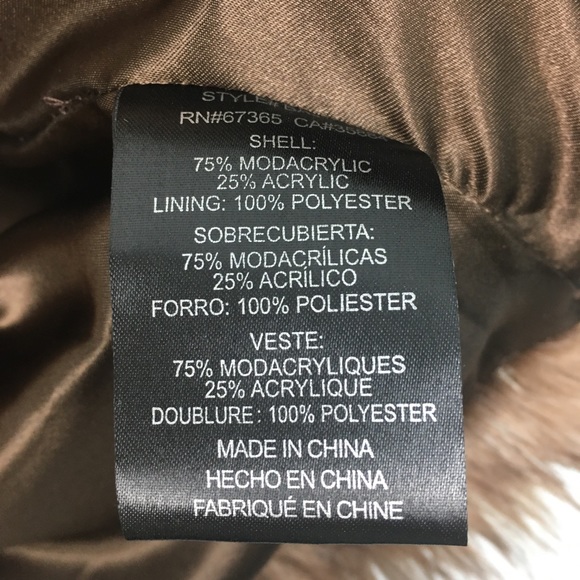 BB Dakota Gold Metal Studs Faux Leather Brown Faux Fur Vest Pockets Small NWT - Picture 16 of 16